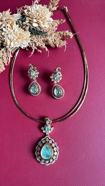Clara Victorian Hasli Set - Sea Green