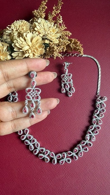 Veenchi Diamond Necklace Set