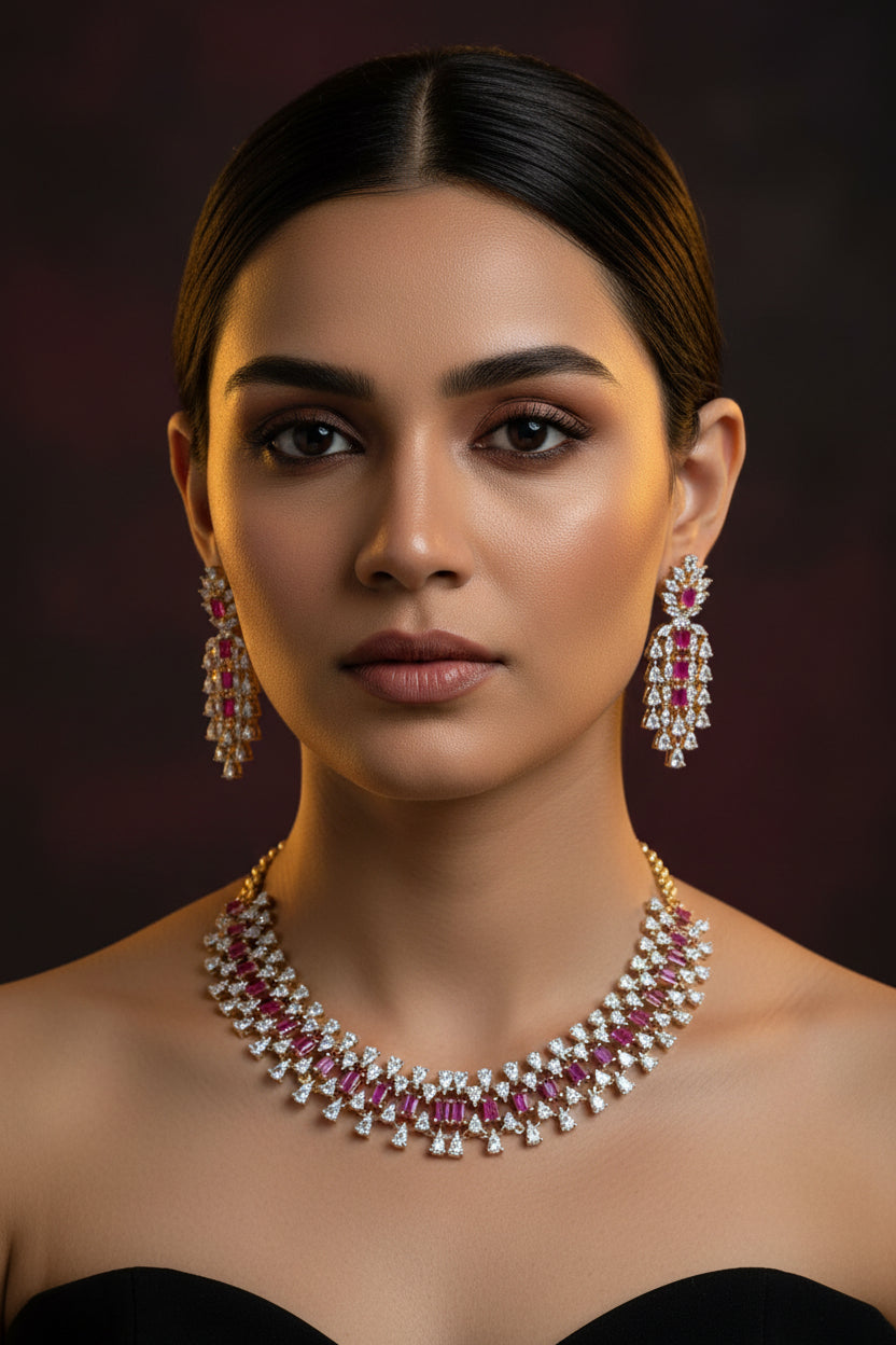 set of jewellery
imitation jewellery
bridal jewellery set