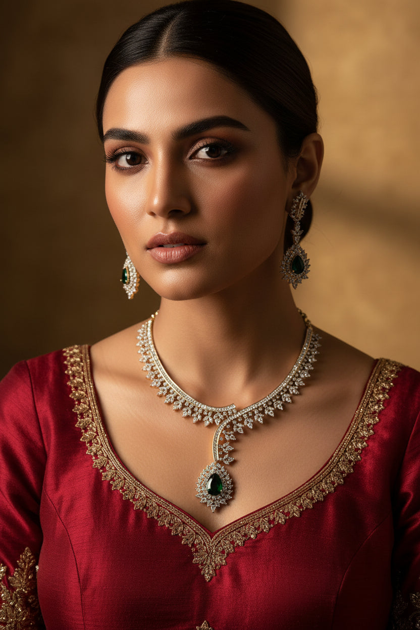 Nita Diamond Necklace Set