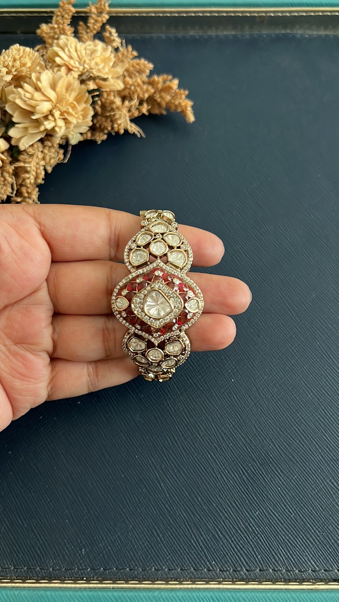 Lishka Kundan Bracelet