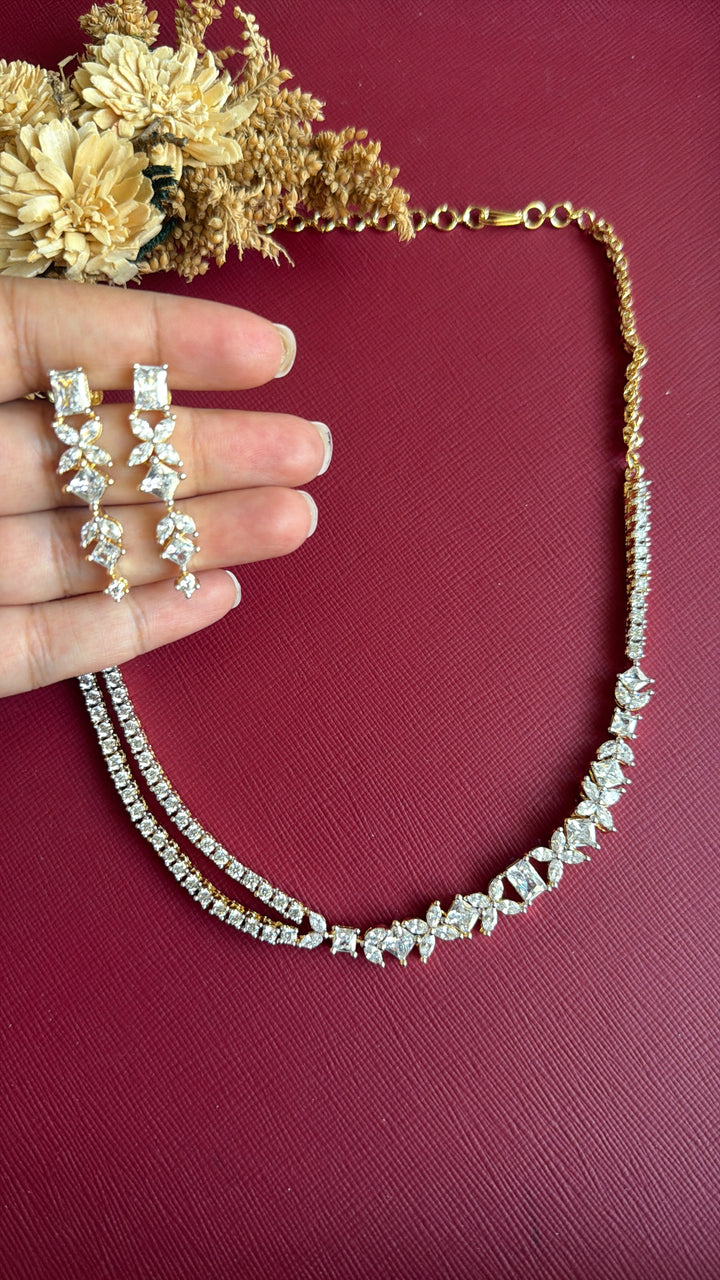 Siya Layered Diamond Necklace Set
