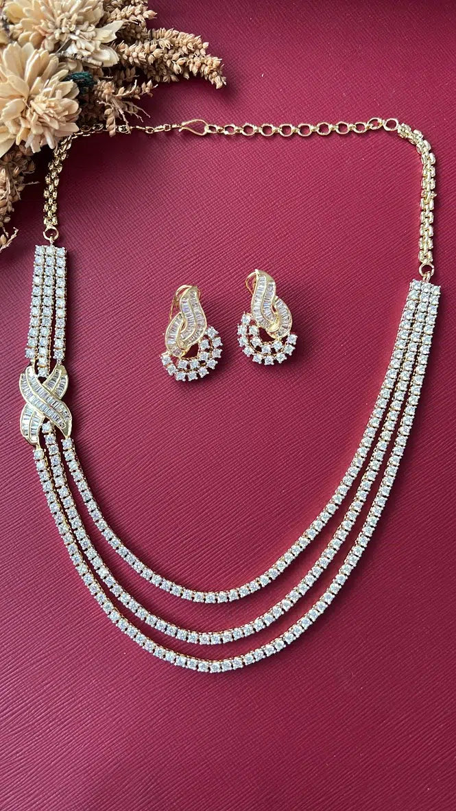 Prema Diamond  Necklace Set