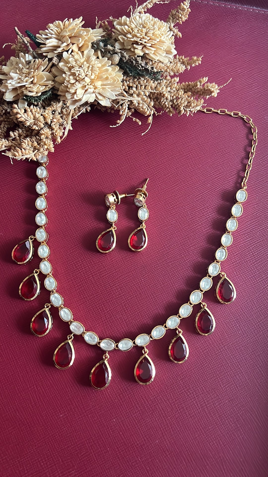 Amulya Kundan Jewellery Set