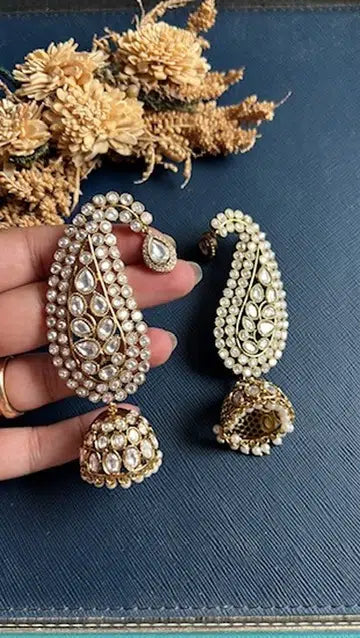 Vishalakshi Kundan Earcuff