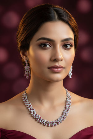 Veenchi Diamond Necklace Set
