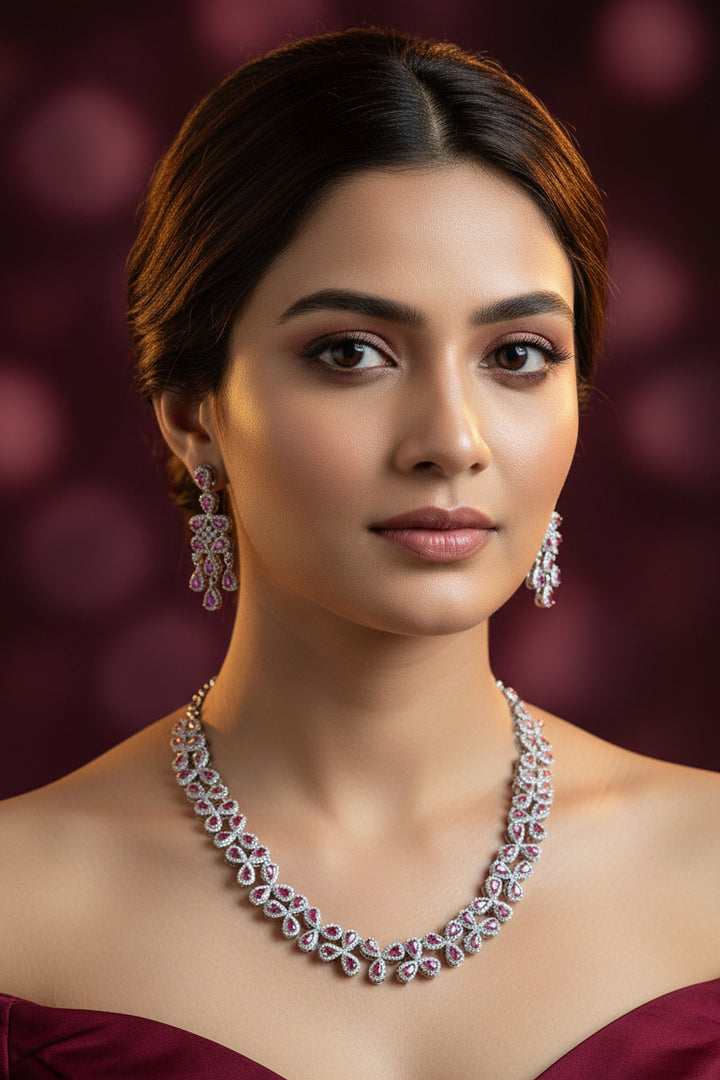 Veenchi Diamond Necklace Set
