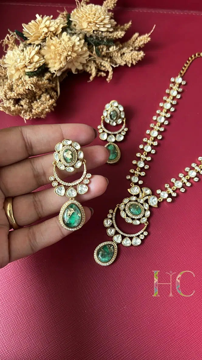 Kundan and Resin Necklace Set