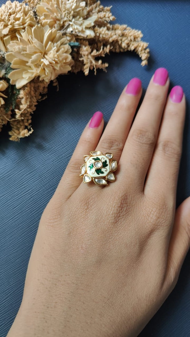 kamini Kundan Ring