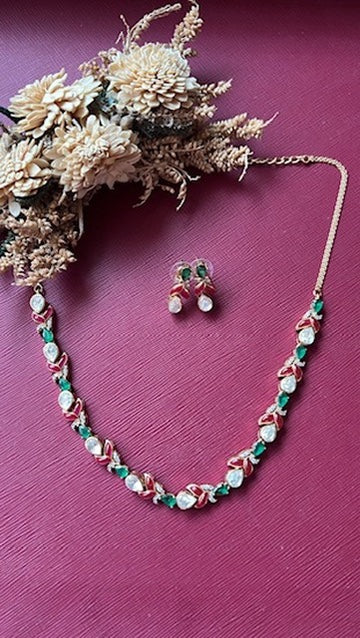 Tanvika Kundan Necklace Set