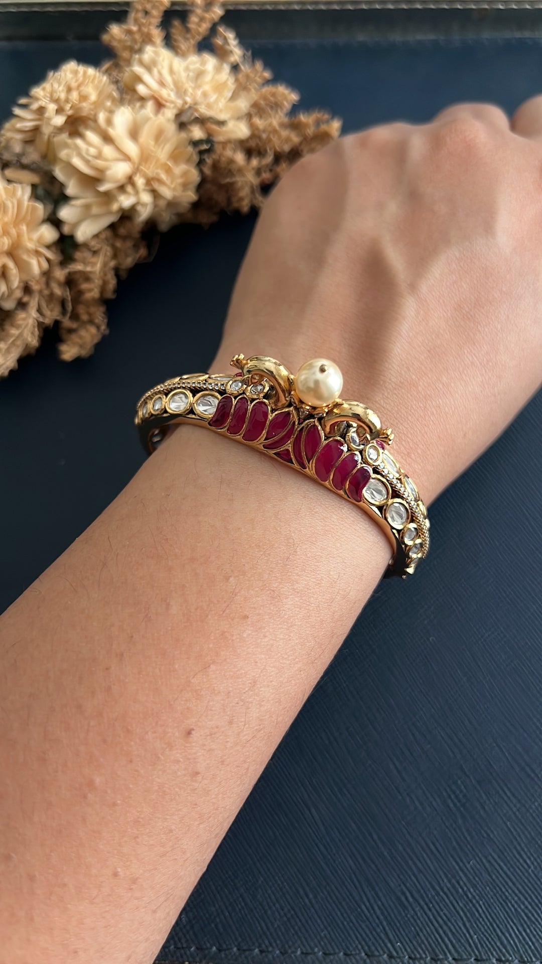 Dhwani Heritage Bracelet -Rubi