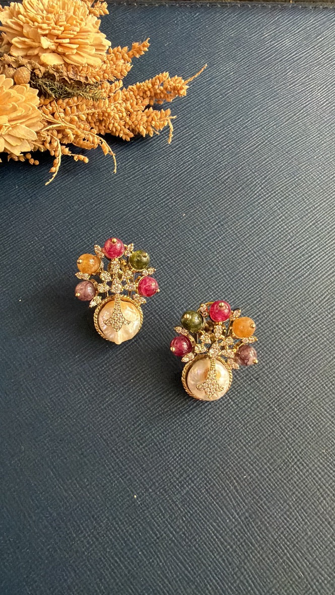 Vivia Doublet Stone Stud