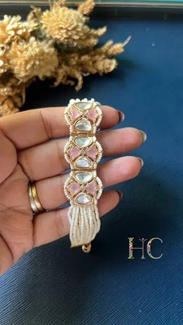 Ira Kundan Pearl Bracelet