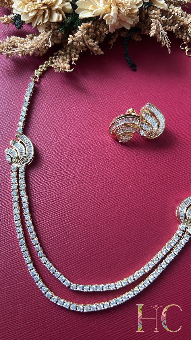 Reha Diamond Necklace Set