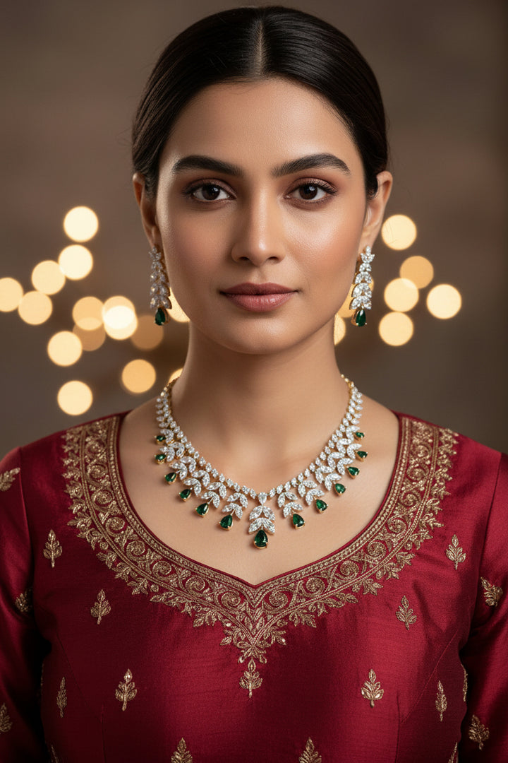 Neerja Diamond Necklace Set