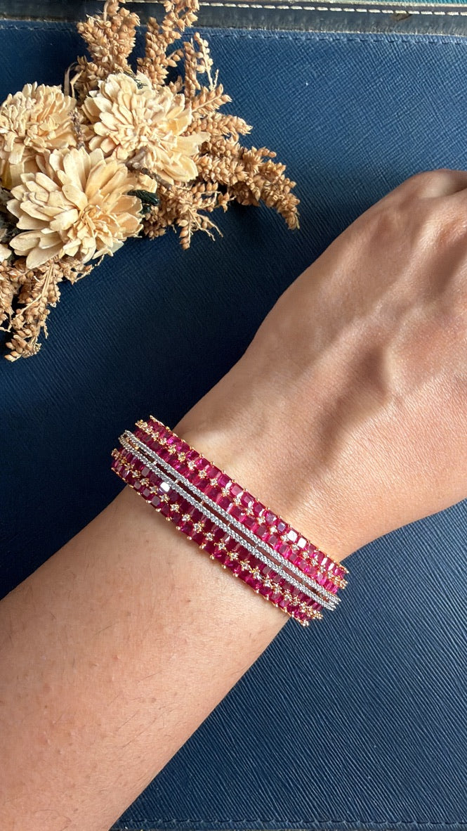 Akansha American Diamond bracelet for women, festive and wedding imitation jewellery