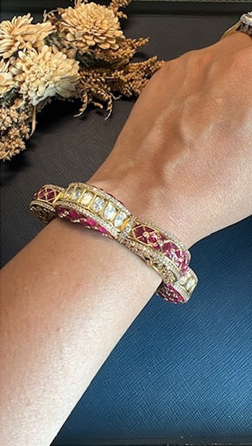 Premium Royal Designer Kada- Rubi