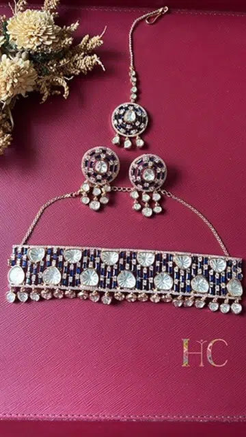Blue Moon Kundan Choker