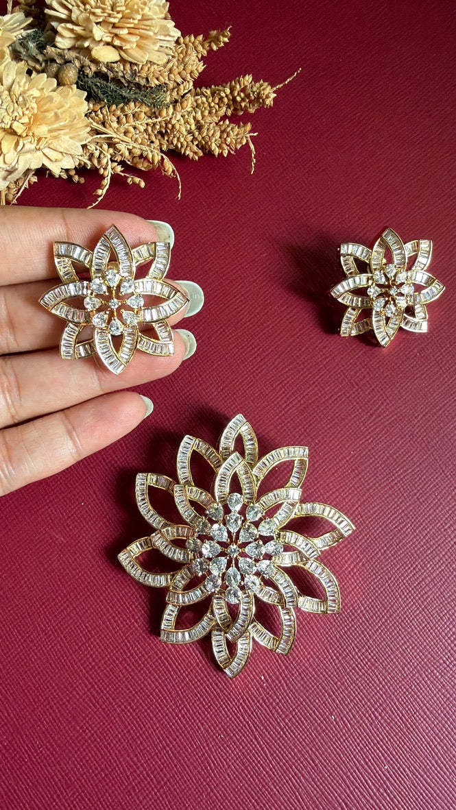 Vaishnavi Diamond Pendant Set