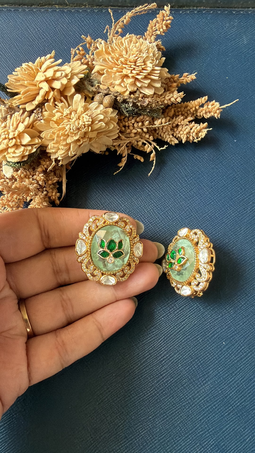 Nalini Doublet Stone Stud