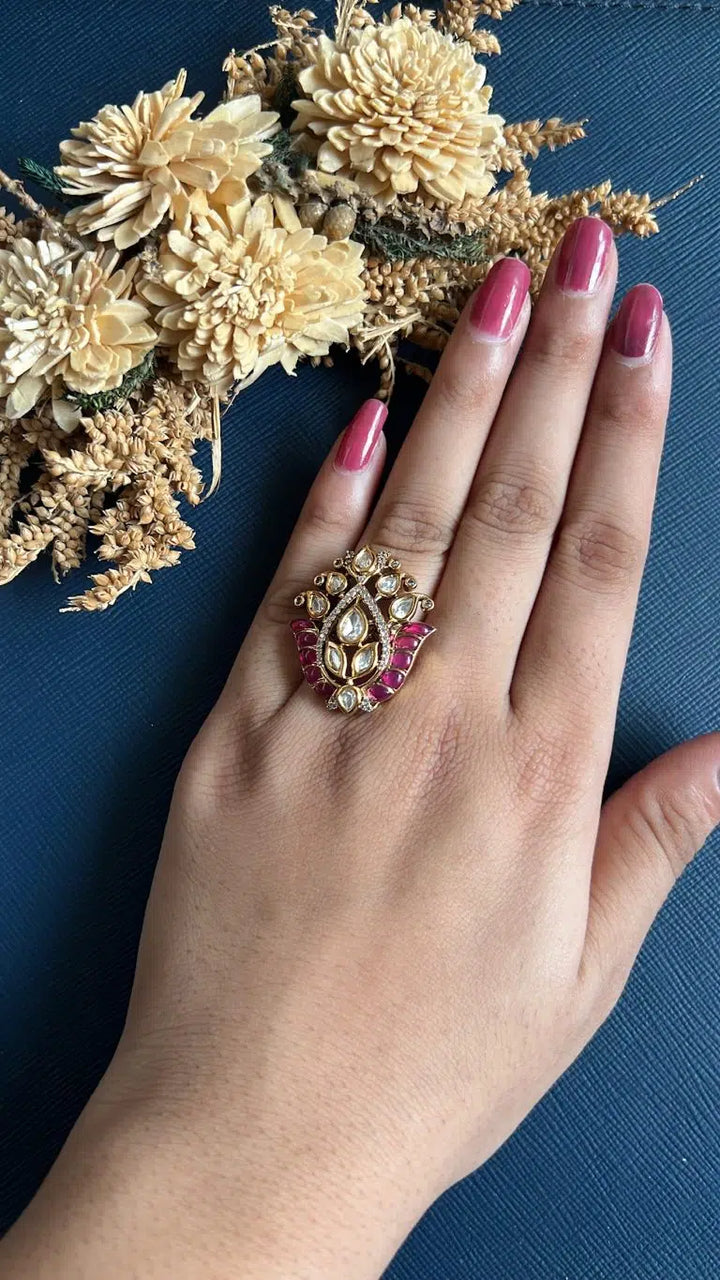 Anupriya Kundan Statement Ring