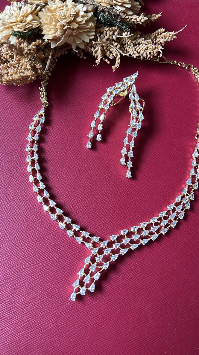 Ambika Diamond Necklace Set