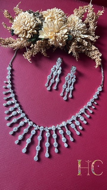 Princess Necklace Set - Silver