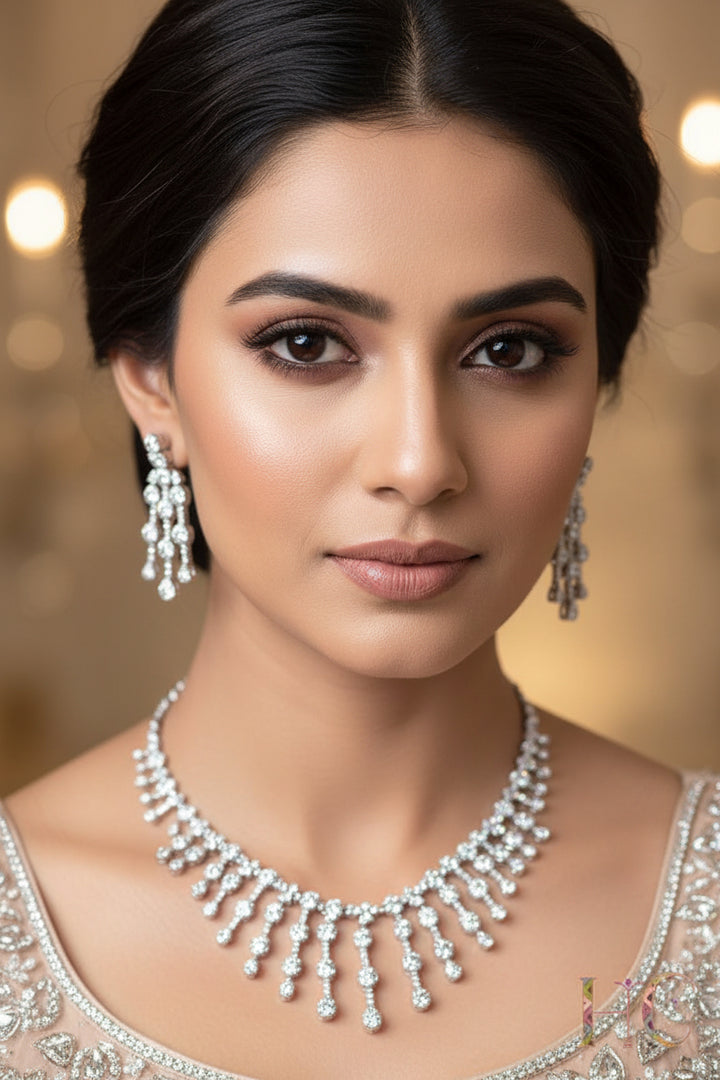 Princess Necklace Set - Silver