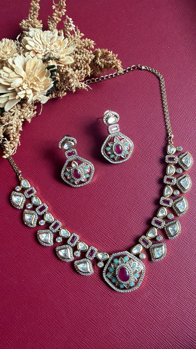 Mahima Kundan Necklace Set
