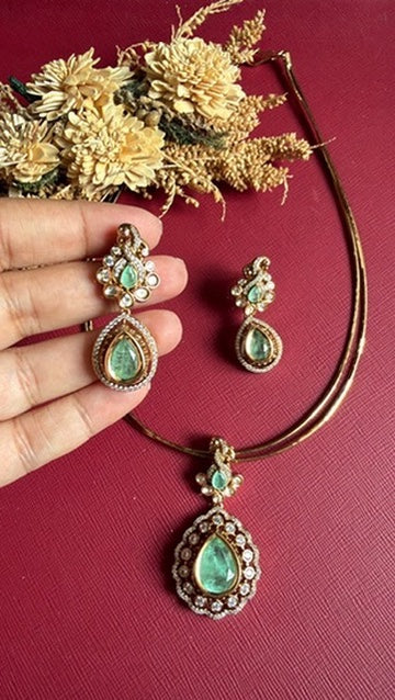 Clara Victorian Hasli Set - Sea Green