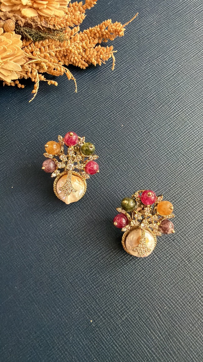 Vivia Doublet Stone Stud