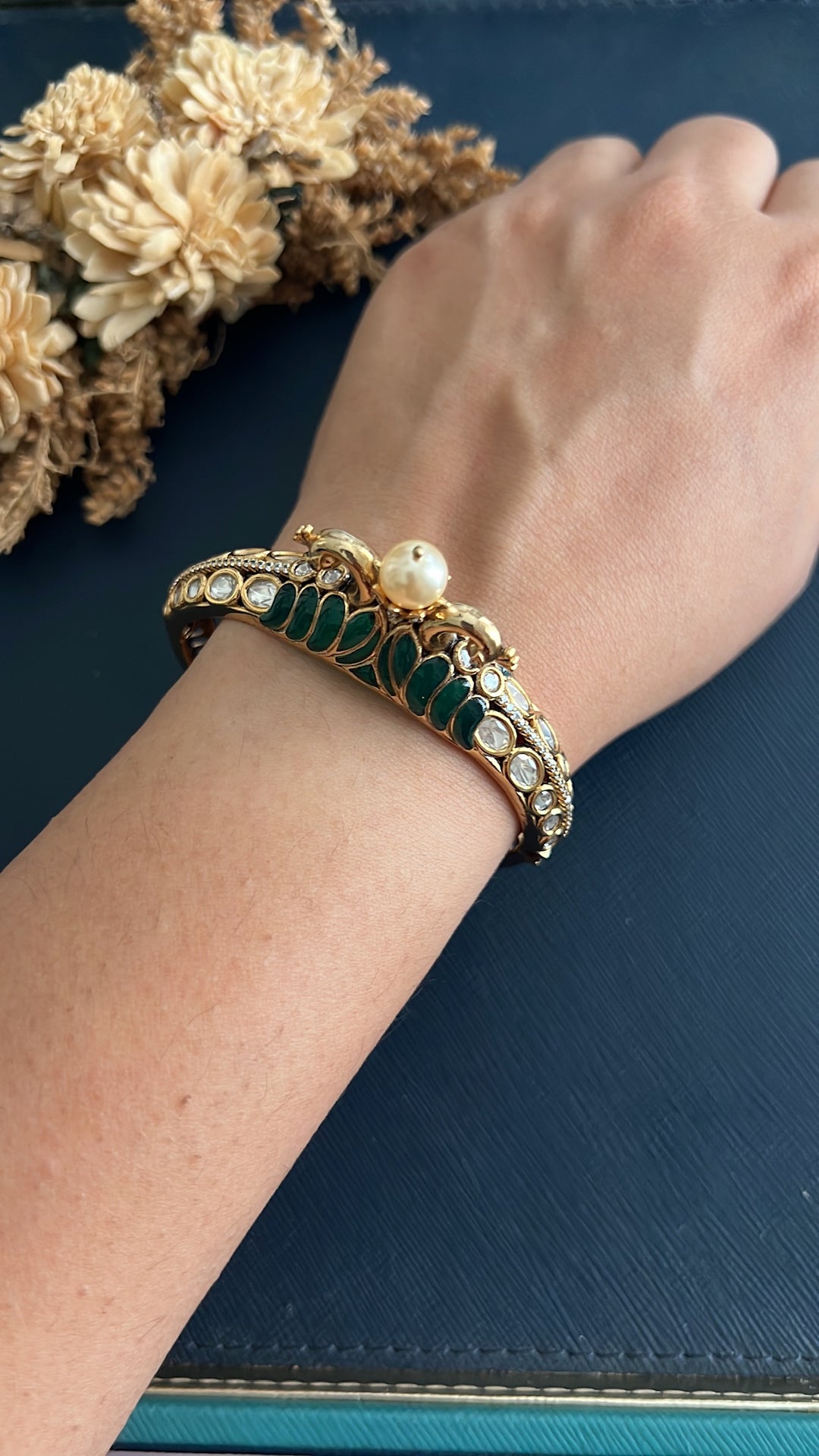 Dhwani Heritage Bracelet - Green