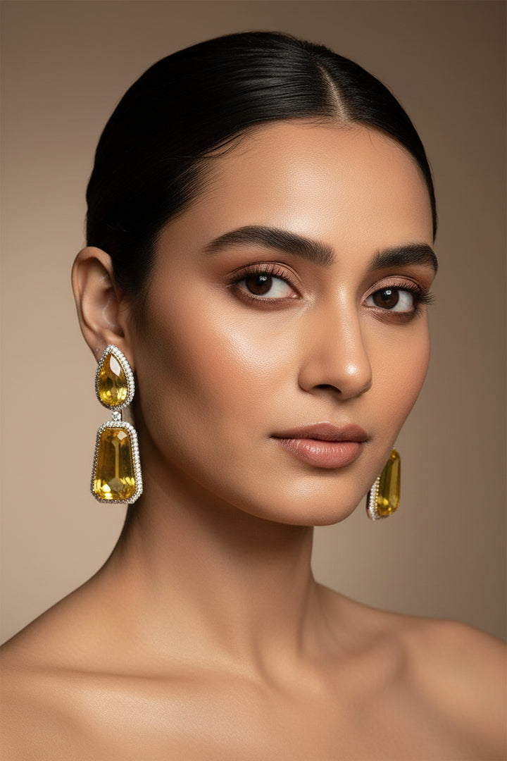 Zareen Doublet Stone Earrings