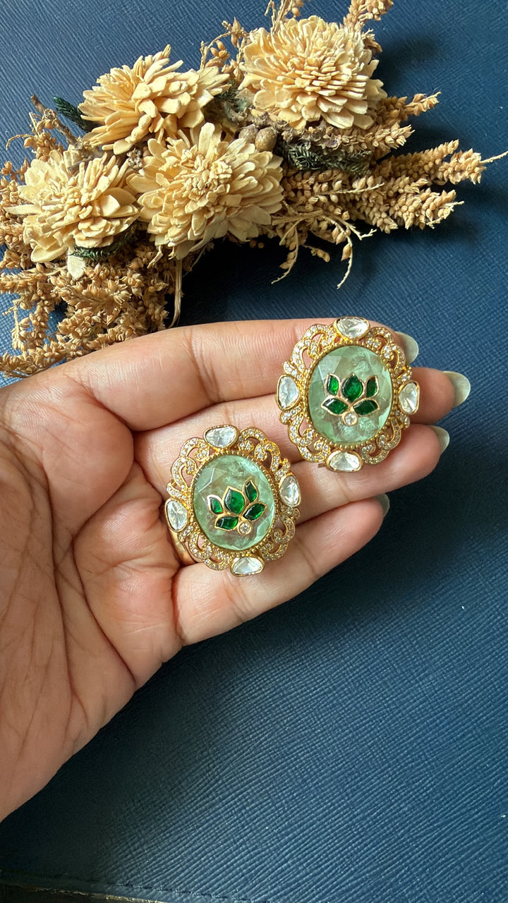 Nalini Doublet Stone Stud