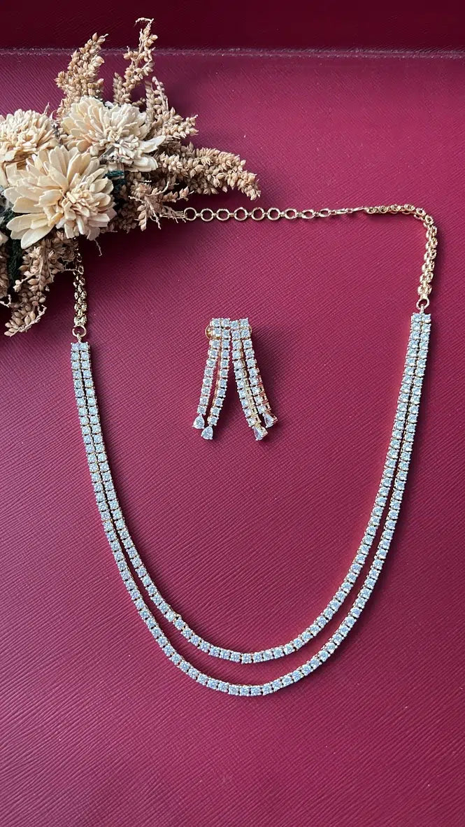 Parveena Diamond Necklace Set