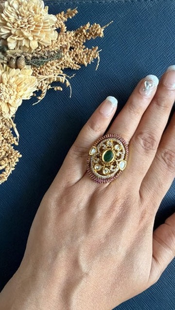 Lakshmi Kundan Ring