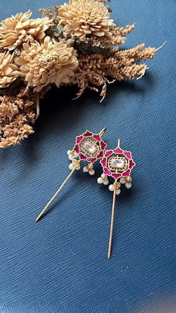 Rekha Multi Earcuffs -Ruby