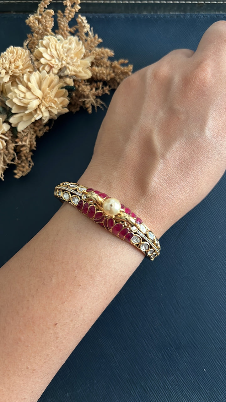 Dhwani Heritage Bracelet -Rubi