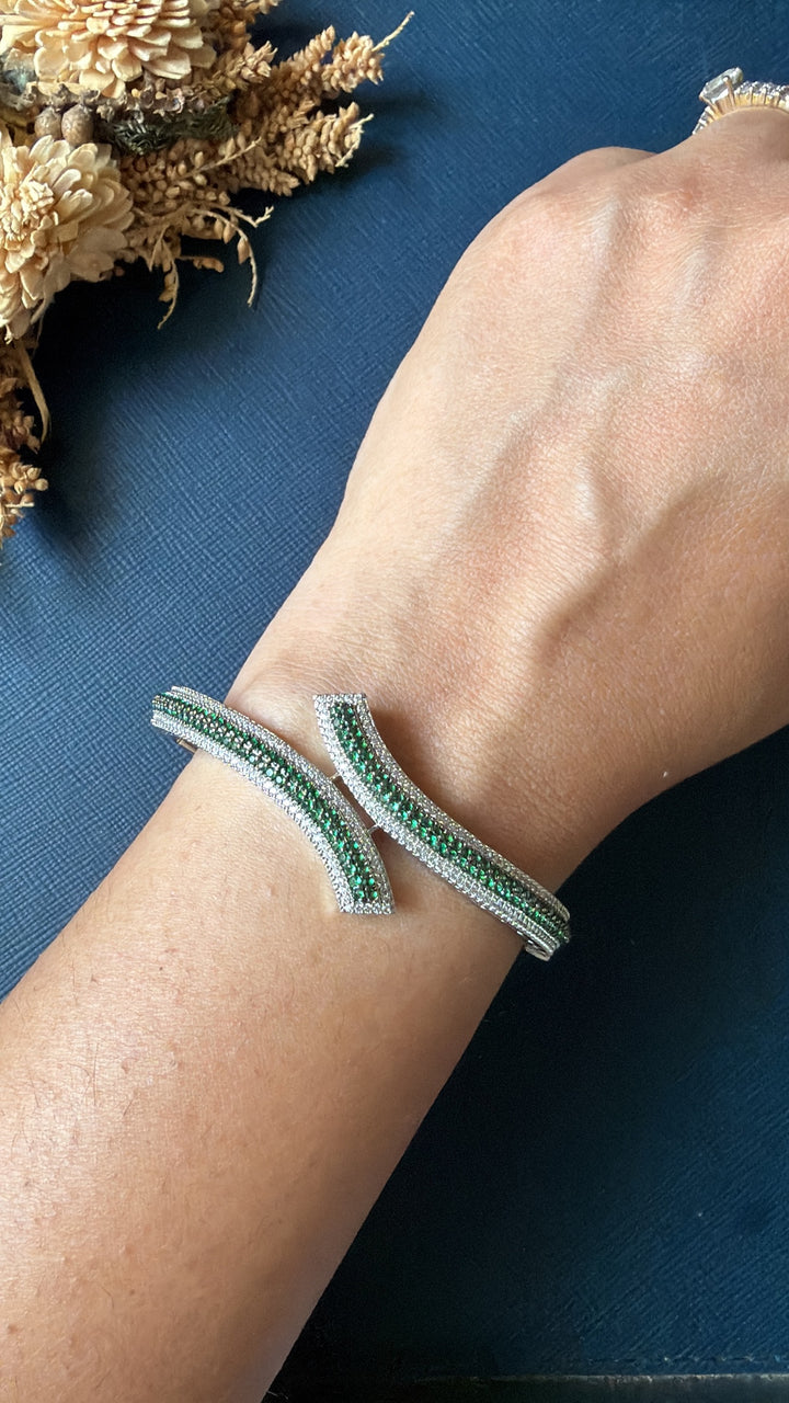 Aparajita Diamond Bracelet -Green