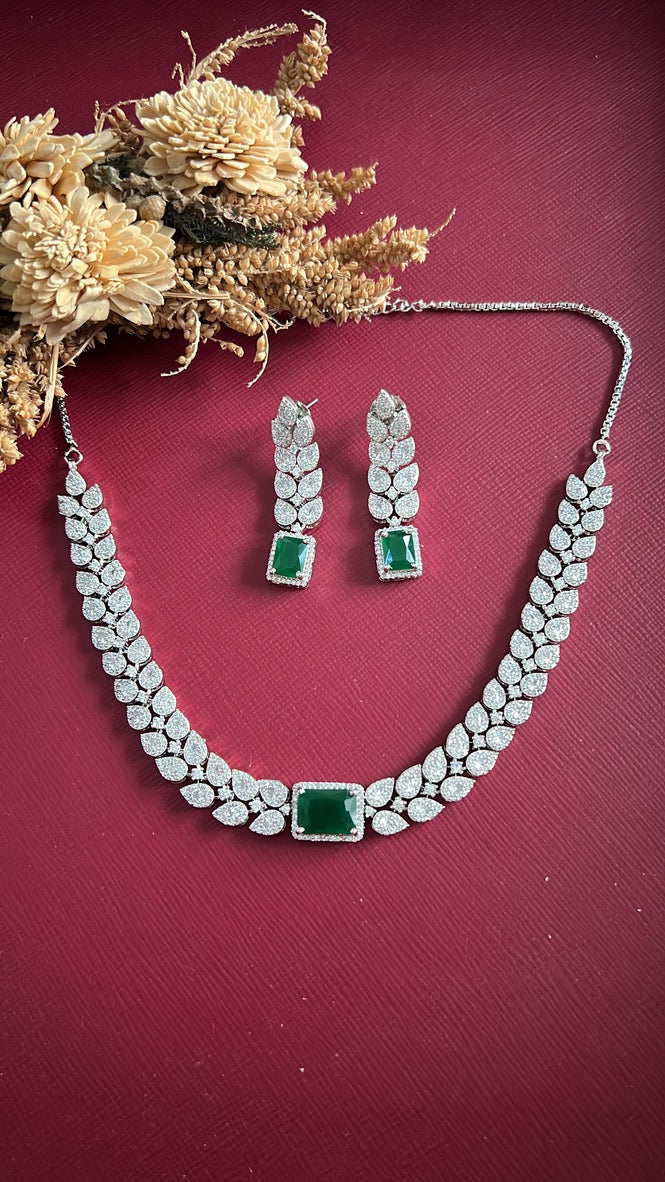 Sushila Diamond Necklace set
