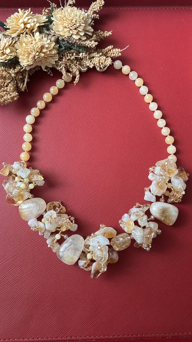 Light Brown Quartz Mala