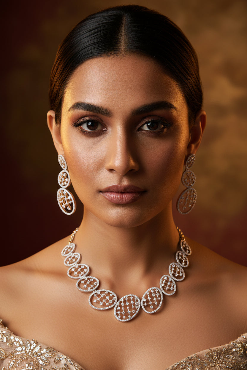 Tejasvi Diamond Necklace Set