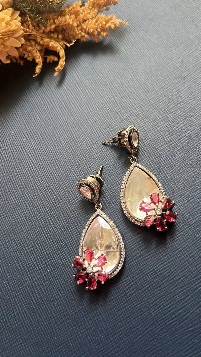 Black Rose Earrings