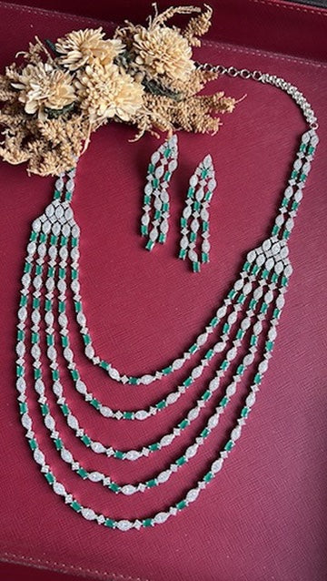 Omisha Diamond Necklace Set