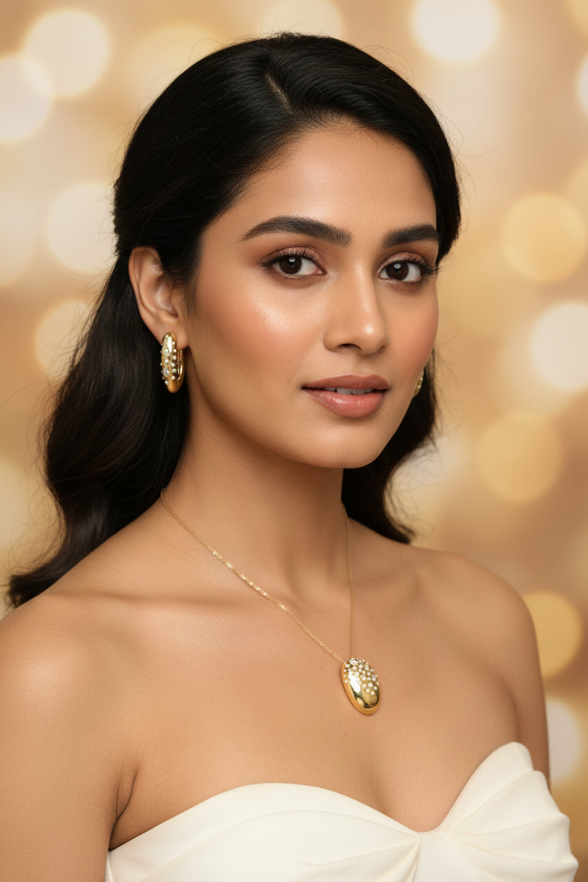 Veeksha Diamond Pendant Set