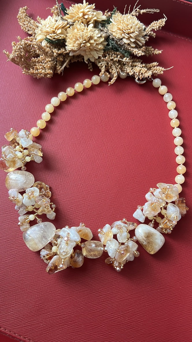 Light Brown Quartz Mala