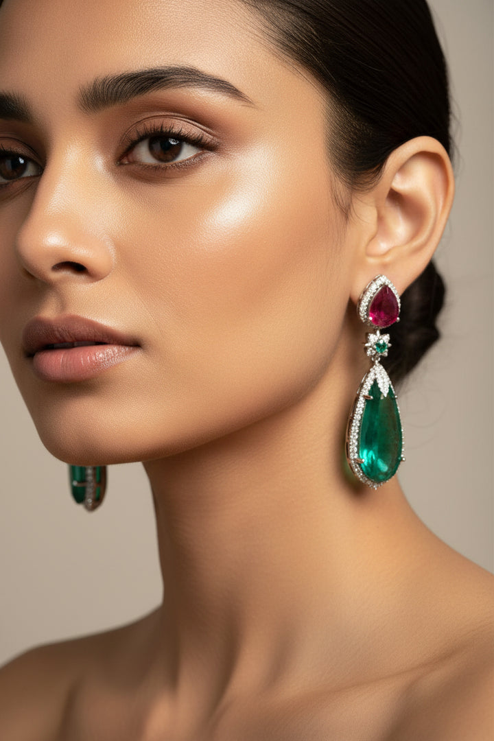 Shyla Doublet Stone Earrings