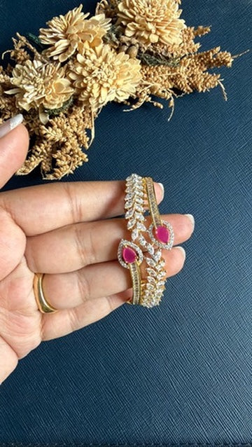 Preeta Diamond Bracelet-Red