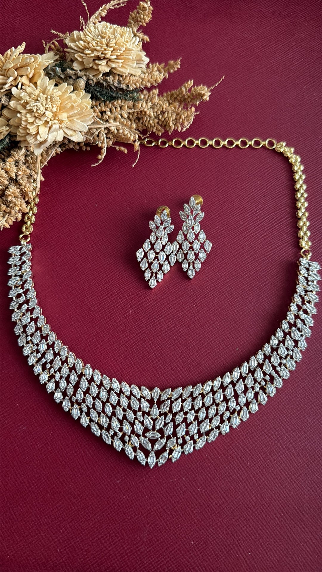 Mahika Diamond Necklace Set