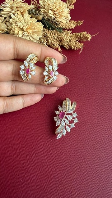 Farhana Diamond Pendant Set